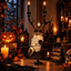 Noxen Rune Skull Candelabra